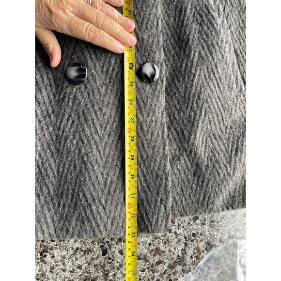 Vintage Veste Bene Made In Italy Womens Wool Double-Breasted Peacoat L - Picture 11 of 14